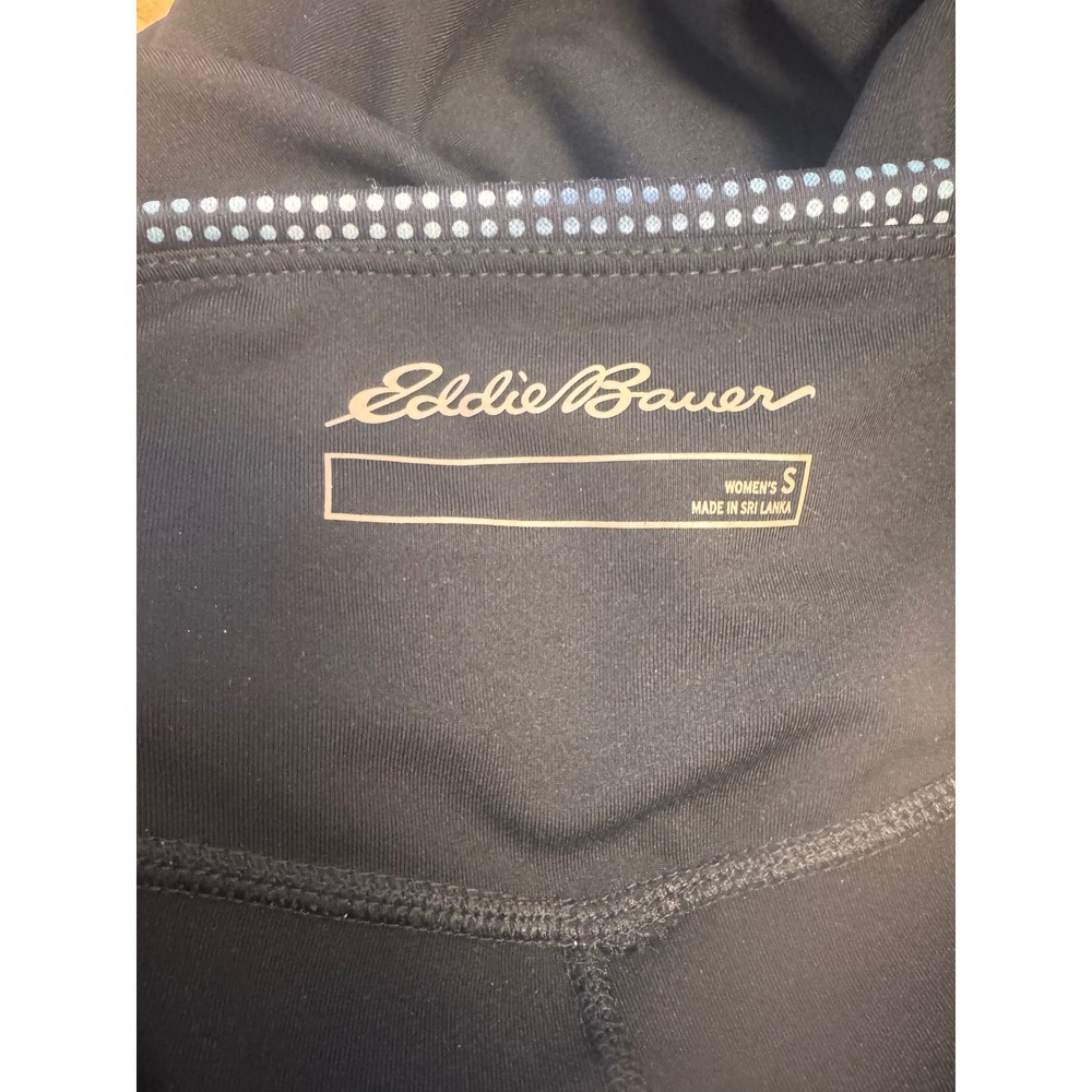 Eddie Bauer Capri Leggings Moisture Wicking Activewear Athleisure Black S‎ - Picture 9 of 9